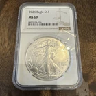 American Eagle 2026 1 oz Silver Coin MS 69 NGC  0.999 Silver