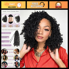 10 Inch Twist Crochet Hair for Black Women - 240 Strands, Natural Look, Easy Ins