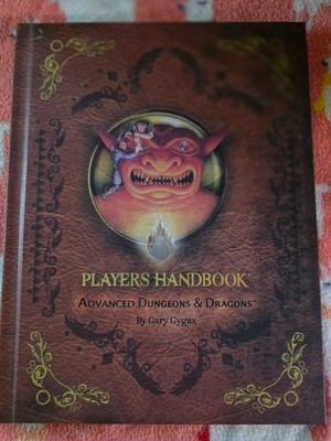 Advanced Dugneons & Dragons Players Handbook AD&D PHB Premium Reprint 1st Ed