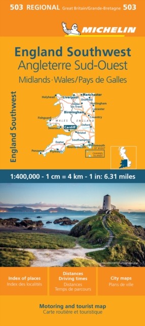 Wales - Michelin Regional Map 503: Map by Michelin SHEET MAP 9782067263970