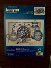 Vintage Janlynn Counted Cross Stitch Delft Blue China #157-98 Brand New Sealed!!