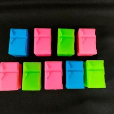 Miniature Refrigerator Showa Retro Set Of 9 Colorful Play House Cute