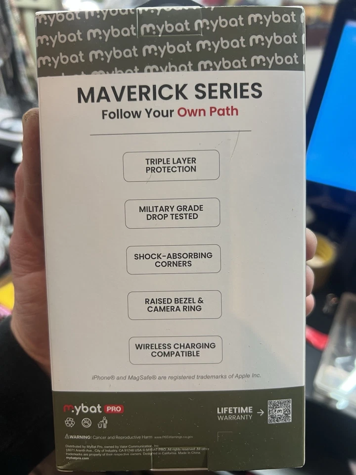 MyBat Pro Maverick Case iPhone 17 Pro Max MagSafe Holster Tempered Glass Green - Image 4 of 4