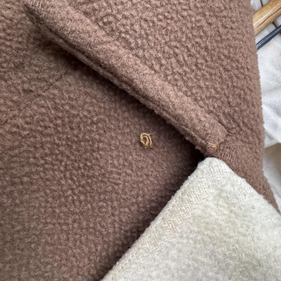 Casaco feminino vintage Robert Knox Laird-Knox lã grande peito duplo anos 60 União - Imagem 3 de 4