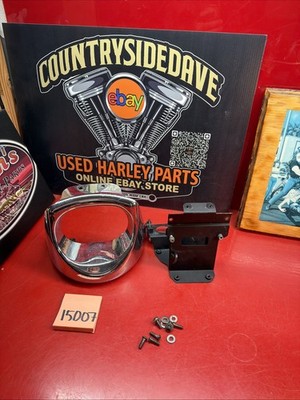 Harley Dyna Front Chin Spoiler Lower Fairing Chrome Voltage Regulator Cover 