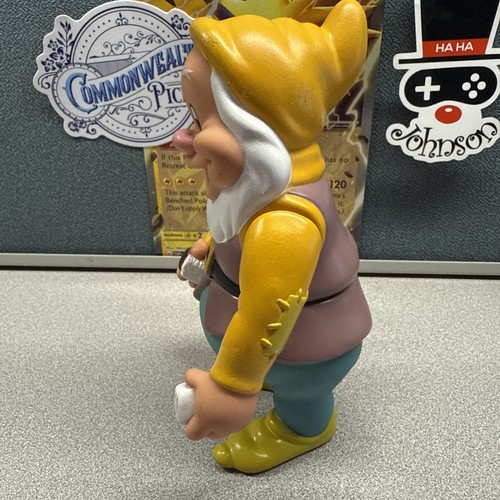 Disney Snow White Seven Dwarfs Vinyl Happy Dwarf 6" Action Figure Toy Vintage - Picture 4 of 6