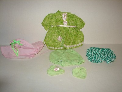 Strawberry Shortcake Custom Lime Chiffon Baby Blow Kiss Doll Clothes OOAK
