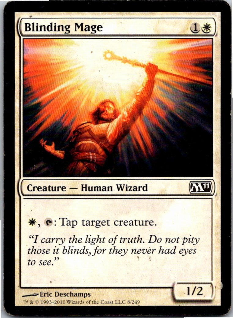 Magic the Gathering Blinding Mage Magic 2011 (M11) MTG Free Shipping!