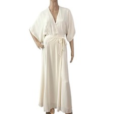 $348 NEW REFORMATION IVORY WRAP MAXI DRESS SMALL