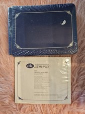NEW Creative Memories 5x7 Blue Album Silver Trim package of page protectors
