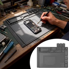 Magnetic Silicone Soldering Mat 932 F Heat-Resistant Electronic Cellphone Repair