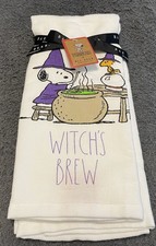 Snoopy Peanuts X Rae Dunn Witch’s Brew Set 2 Halloween Luxe Kitchen Towels