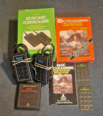 Atari 2600 BASIC Programming CIB And Box Keyboard Controllers Tested And Works