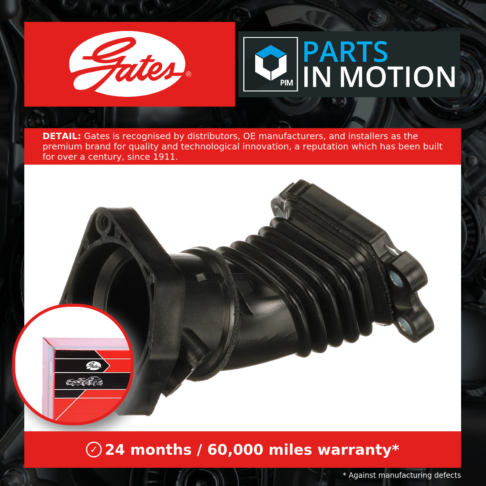Air Filter Hose fits VOLVO V50 545 1.6D 10 to 12 D4162T Pipe Gates 30741749 New - Image 26