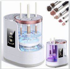 3 in 1 Electric Makeup Brush Cleaner Machine with Makeup Brush Dryer-Holder-Port