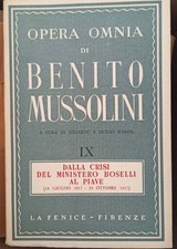 Opera omnia di Benito Mussolini (36 vol.) completa