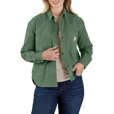 Carhartt Women's Duck Canvas Overshirt Frosted Balsam MSRP $80