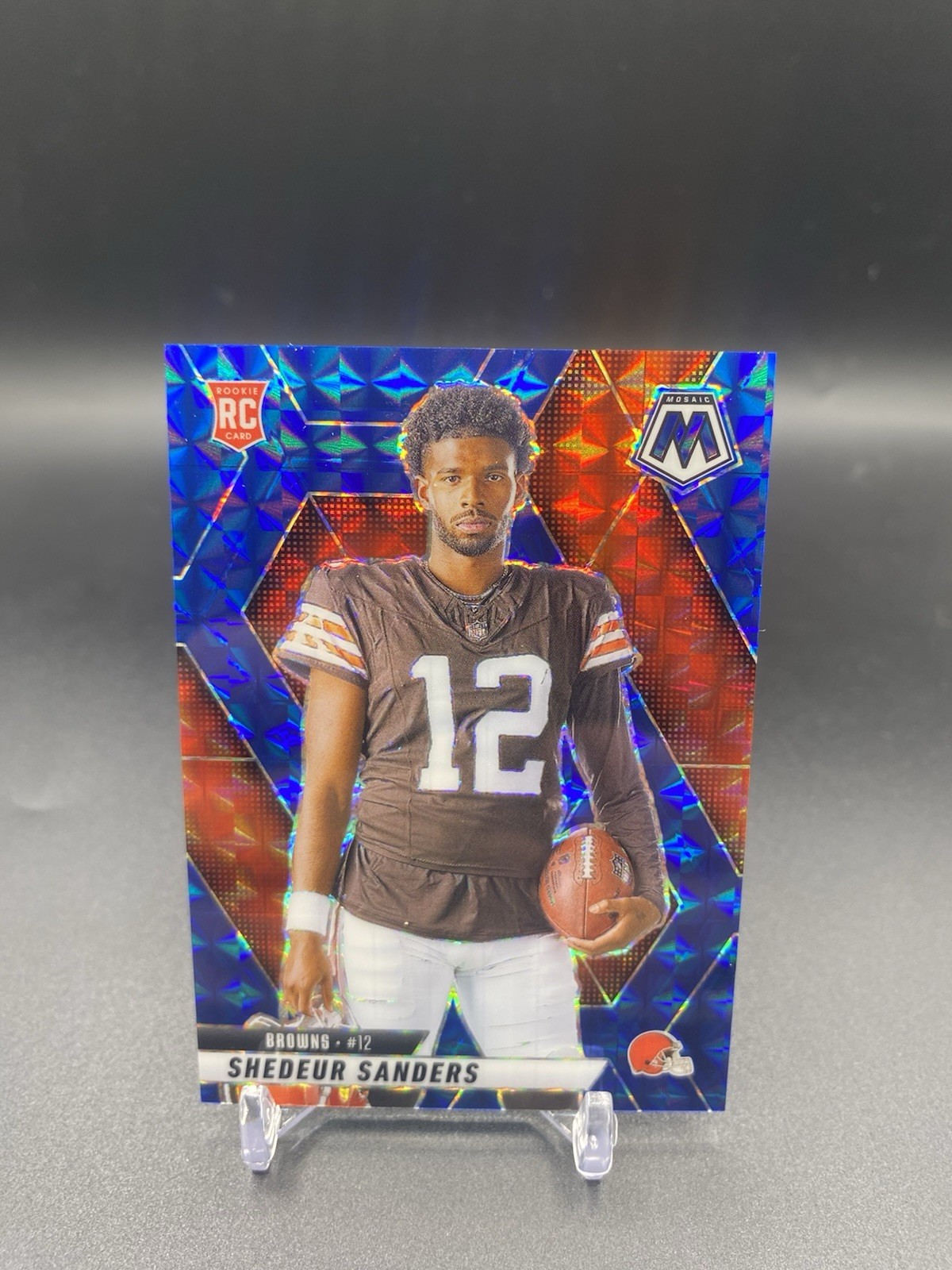 2025 Panini Mosaic Blue Variation #290 Shedeur Sanders RC ROOKIE /99 BROWNS