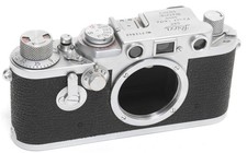 Vintage Leica IIIF camera body - SHUTTER NEEDS SERVICE - Screw Mount Red Dial