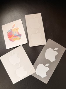 Set Of APPLE Sticker/Decals from IPAD GENUINE LOGO 4 Sheets - 7 Stickers total