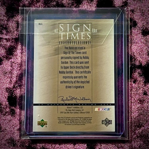 Robby Gordon 2000 SP Sign Times Autograph MINT NASCAR Auto Racing Legends Jeff💙 - Picture 2 of 2