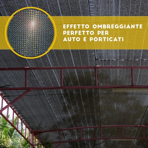 Rete Ombreggiante 90% Telo Recinzione Giardino Balcone Ombra Privacy Telone - Foto 82 di 161