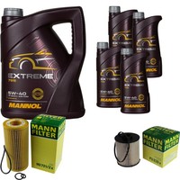 Inspektionspaket 9L Mannol 5W-40 FüR Mercedes S210 E 320 T CDI W220 S W210