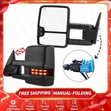 Power Heated Tow Mirrors For 2003-2006 Chevy Silverado 1500 2500 3500 Led Signal Power Heated Tow Mirrors For 2003-2006 Chevy Silverado 1500 2500 3500 Led Signal