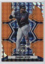 2022 Panini Mosaic Fluorescent Orange Mosaic Prizm /25 Franmil Reyes #76 2s2