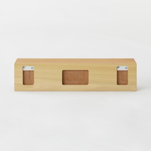 MUJI Wall-Mounted Shelf Oak 44cm – Easy Installation with Small on Drywall Pi 12 - Picture 3 of 9