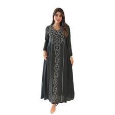 Ramadan Abaya Women Long Robes Turkey Islamic Kaftan Evening Rhinestone Dresses