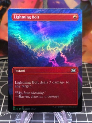 FOIL Lightning Bolt (Borderless) Double Masters 2022 LP