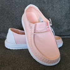 Hey Dude Wendy Bold Boho Light Pink Women's Casual Slip-on Shoes, Size 7 NWT