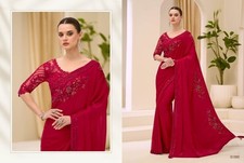 STEPNSHOP PREMIUM SAREE FESTIVAL WEAR WITH FANCY WORK 22009
