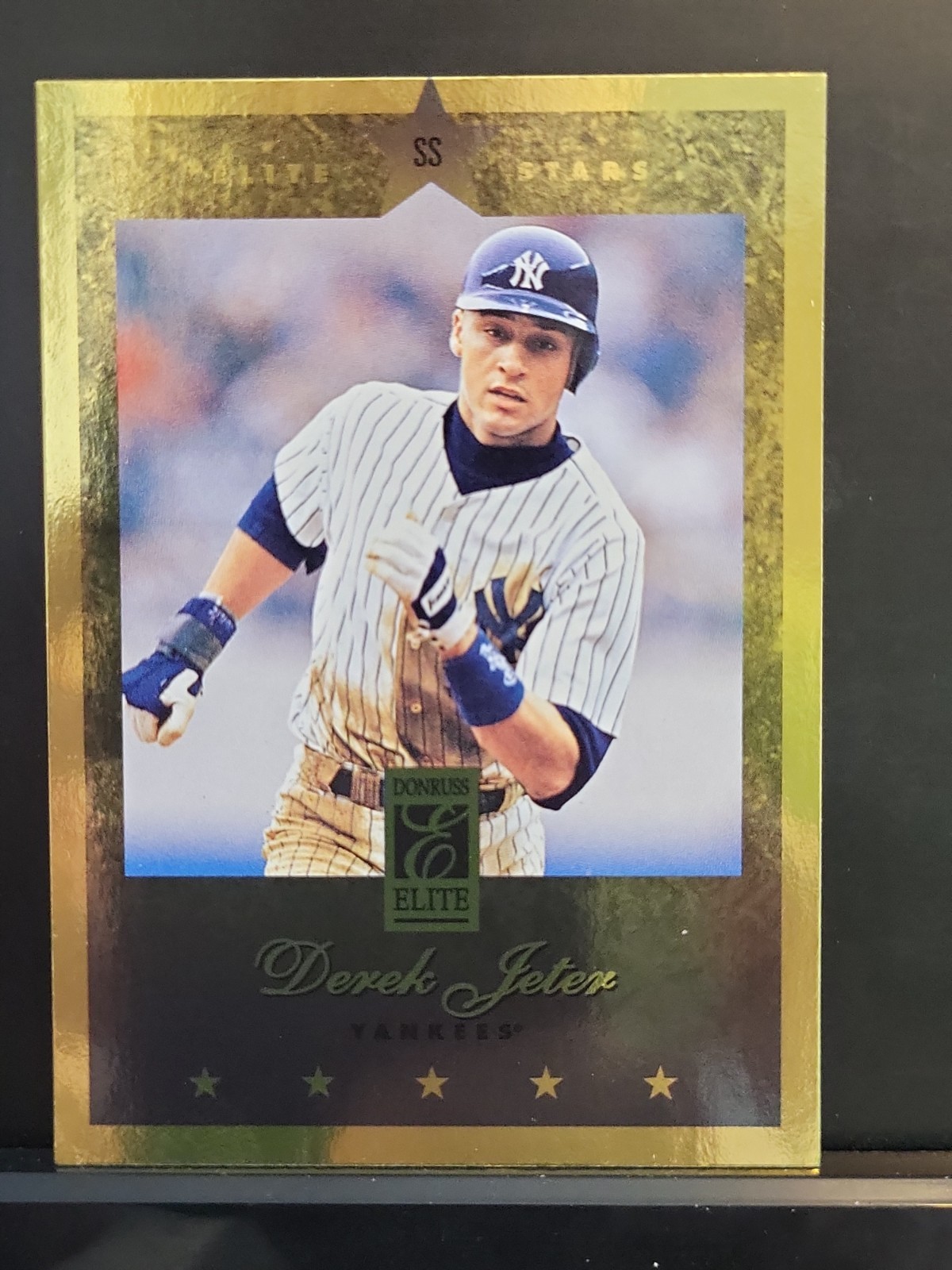 1997 Donruss ELITE GOLD STARS #24 Derek Jeter Yankees HOF RARE PARALLEL