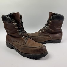 Vintage Chippewa Boots Mens Size 10.5 Brown Leather Kush N Kollar Vibram Hiking