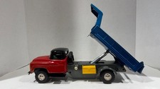 1950  s SSS Int  l Hydraulic Friction Powered Dump Truck w/ ORIG BOX RARE, NEAR M