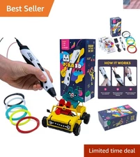 3D Printing Pen Kit Set with 5 PLA Filament Colors for Creative Arts Crafts