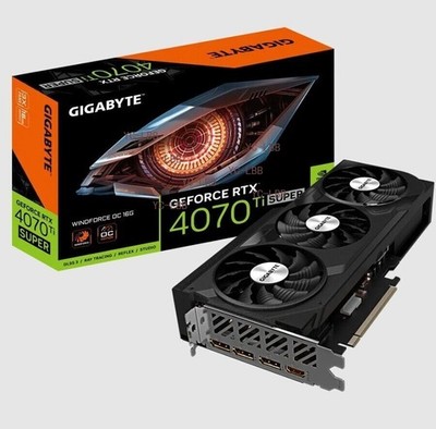 GIGABYTE GeForce RTX 4070 Ti SUPER OC 16GB WINDFORCE GPU Gaming Graphics Card