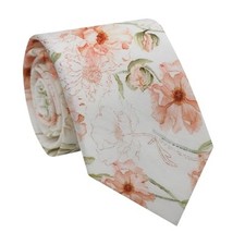 Floral Ties for Men Cotton Men's Neckties, Mens Ties Flower Necktie for