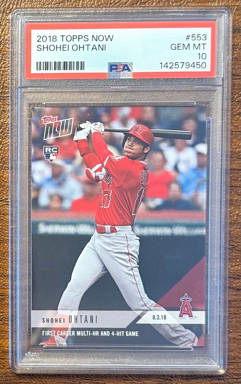 2018 Topps Now #553 Shohei Ohtani  PSA 10