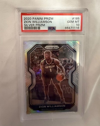 Panini 2020-21 Prizm Zion Williamson Pelicans Silver Prizm PSA 10 #185