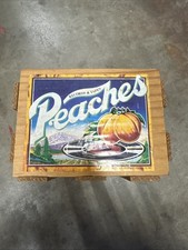 Peaches RECORD STORE 45 Wood Storage Crate