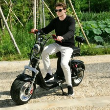 Adult outdoor fast electric scooter with a max speed of 45/70KM/H double seat