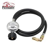 Propane Gas Regulator Hose w/ Elbow Adapter For Blackstone 17" & 22" Griddle 5FT
