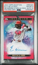 2024 Topps Inception Baseball Elly De La Cruz Rookie Auto Card Pink /25 BRES-ED