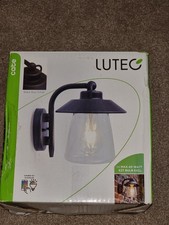 Lutec Outdoor Wall Light.Black Rust Finish.IP44  Vintage Style Lantern