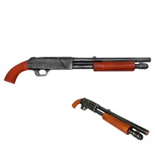 30” Foam Horror Movie Pump Shotgun with Brown Grip Replica | Collectible Cosplay