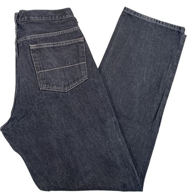 Faded Glory Relaxed Fit 34 Black Denim Jeans Mexico Work Casual