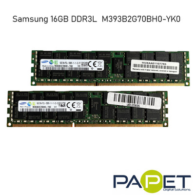 WOW Samsung 16GB DDR3-1600MHz ECC reg. 240Pin M393B2G70BH0-YK0 RAM Modul
